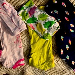 3 sets of little girls 18 months PJs